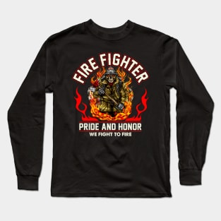 fire fighter in my love Long Sleeve T-Shirt